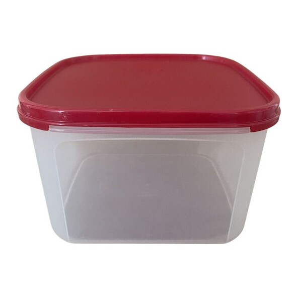 Tupperware Modular Mates 11 Cup Container #1620 Red Lid -  2.6L - Picture 1 of 2